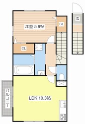 Neue大津京の物件間取画像